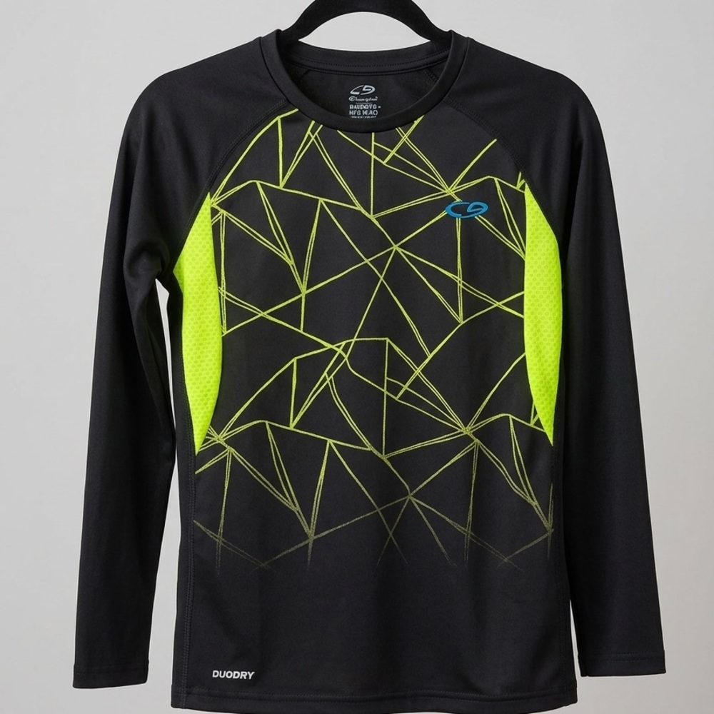 Champion C9 Duo Dry Youth Long Sleeve Athletic Shirt Medium (8-10)